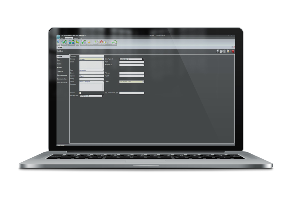 Lornit - Customer Care System - Laptop view