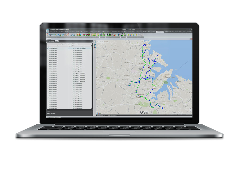 Lornit - Fleet Management System - Laptop view 
